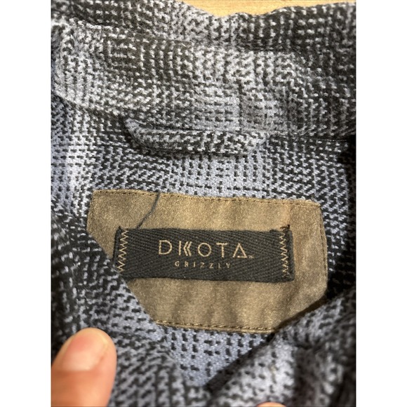 Dakota Grizzly Flannel Shirt Mens Large Gray Button Up Outdoors Long Sleeve - Picture 4 of 8